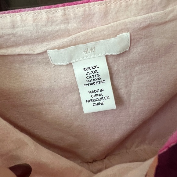 H&M babydoll dress plus size floral colorful tropical vacation sleeveless a-line - Picture 4 of 8